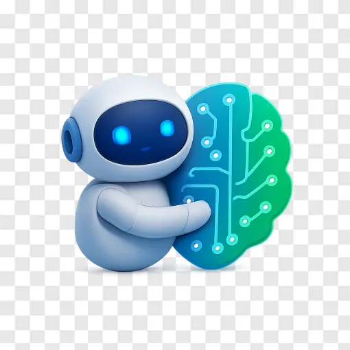 AI Collaboration PNG: Free Tech & Machine Learning Icon
