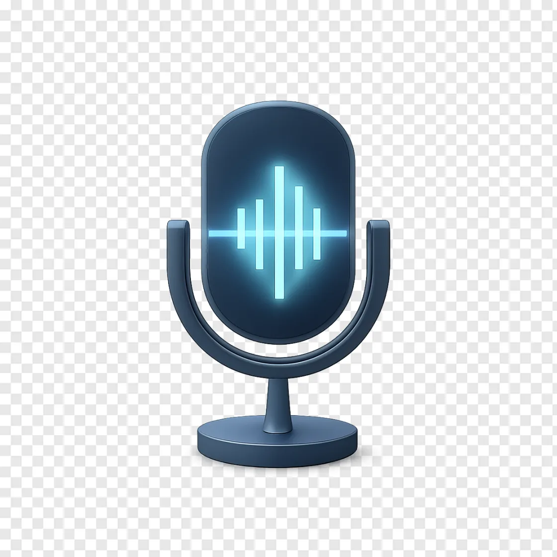 AI Voice Icon PNG For Tech Design
