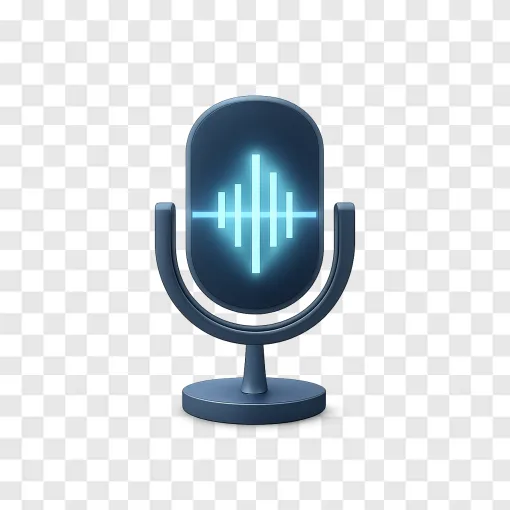 AI Voice Icon PNG For Tech Design