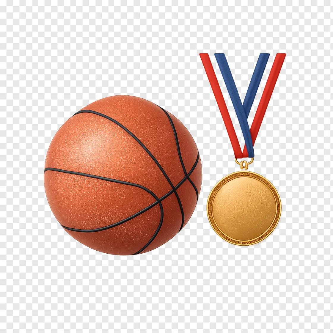 Basketball Gold Medal PNG Image For Sports Designs