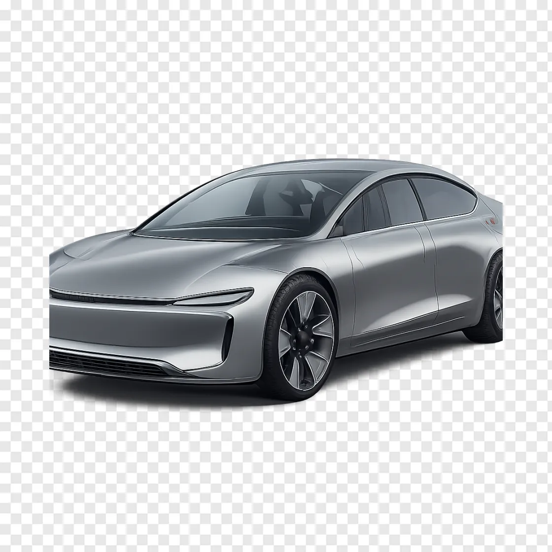 Futuristic Cybercab Autonomous Taxi PNG