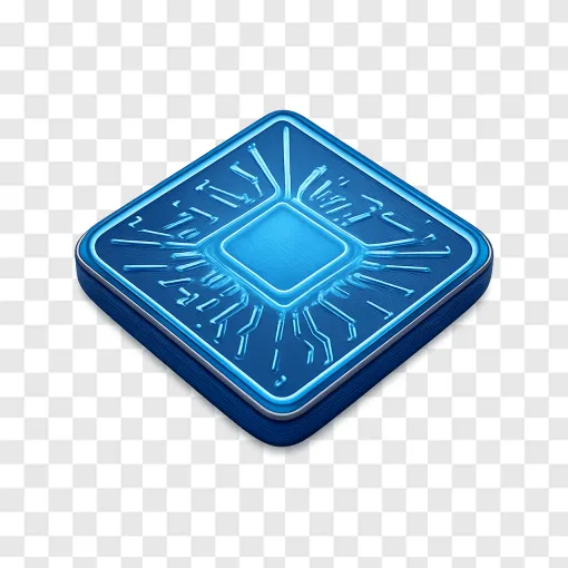 Futuristic Smartphone Microchip PNG Transparent Image