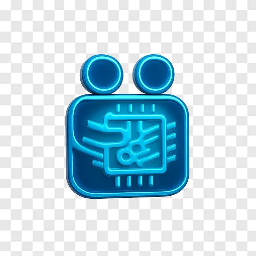 AI Technology And Microchip PNG Concept