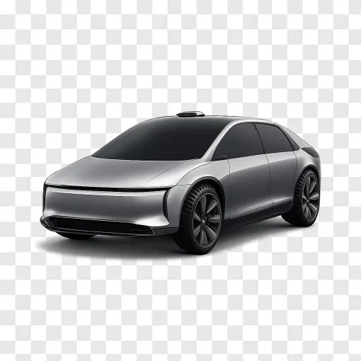 Futuristic Robotaxi PNG Image For Tech Designs