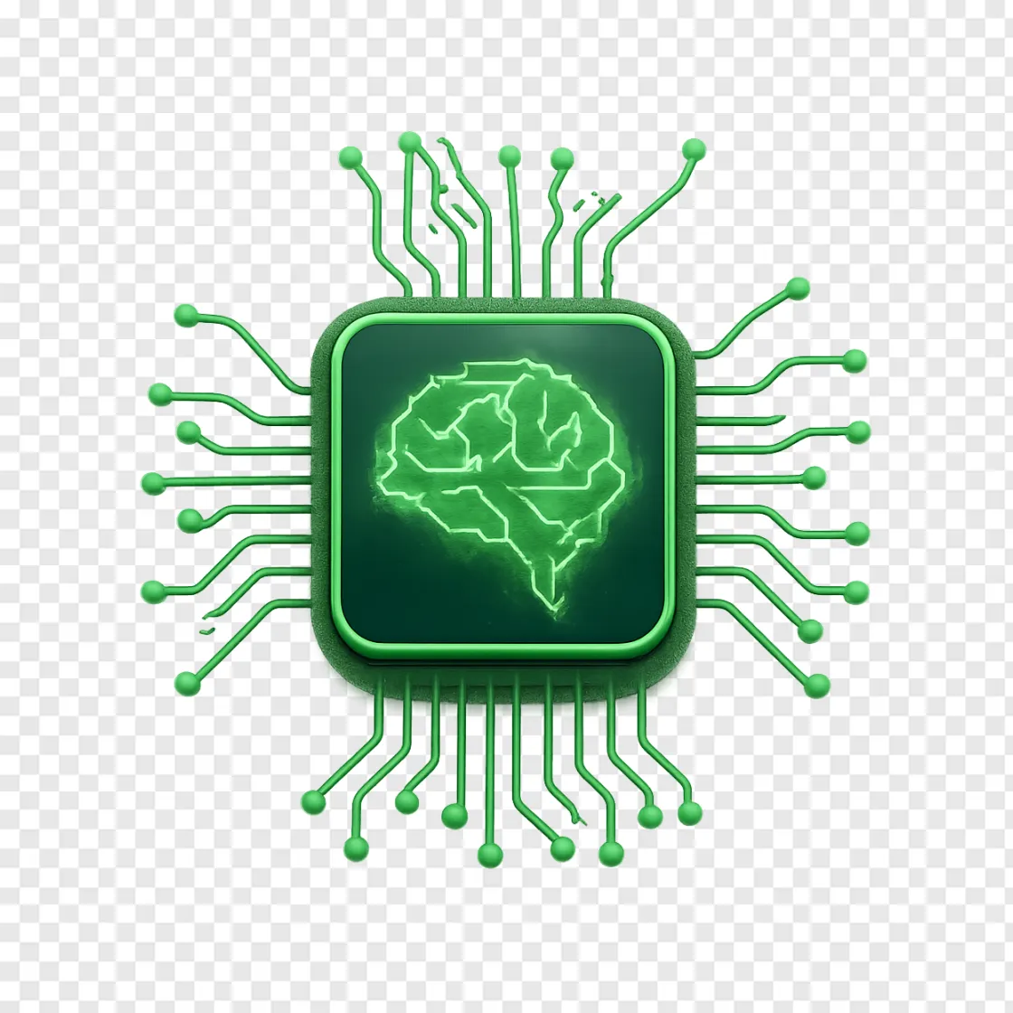 Nvidia DLSS AI Chip PNG Transparent Background
