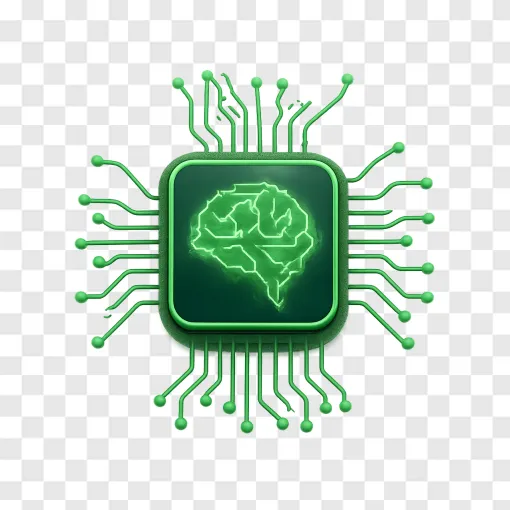 Nvidia DLSS AI Chip PNG Transparent Background