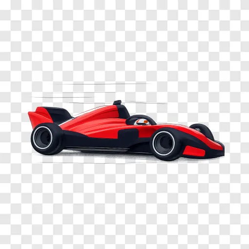 Fast Formula 1 Racing Car PNG Graphic