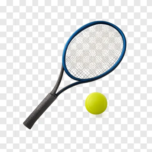 Tennis Racket And Ball PNG For Sports Designs