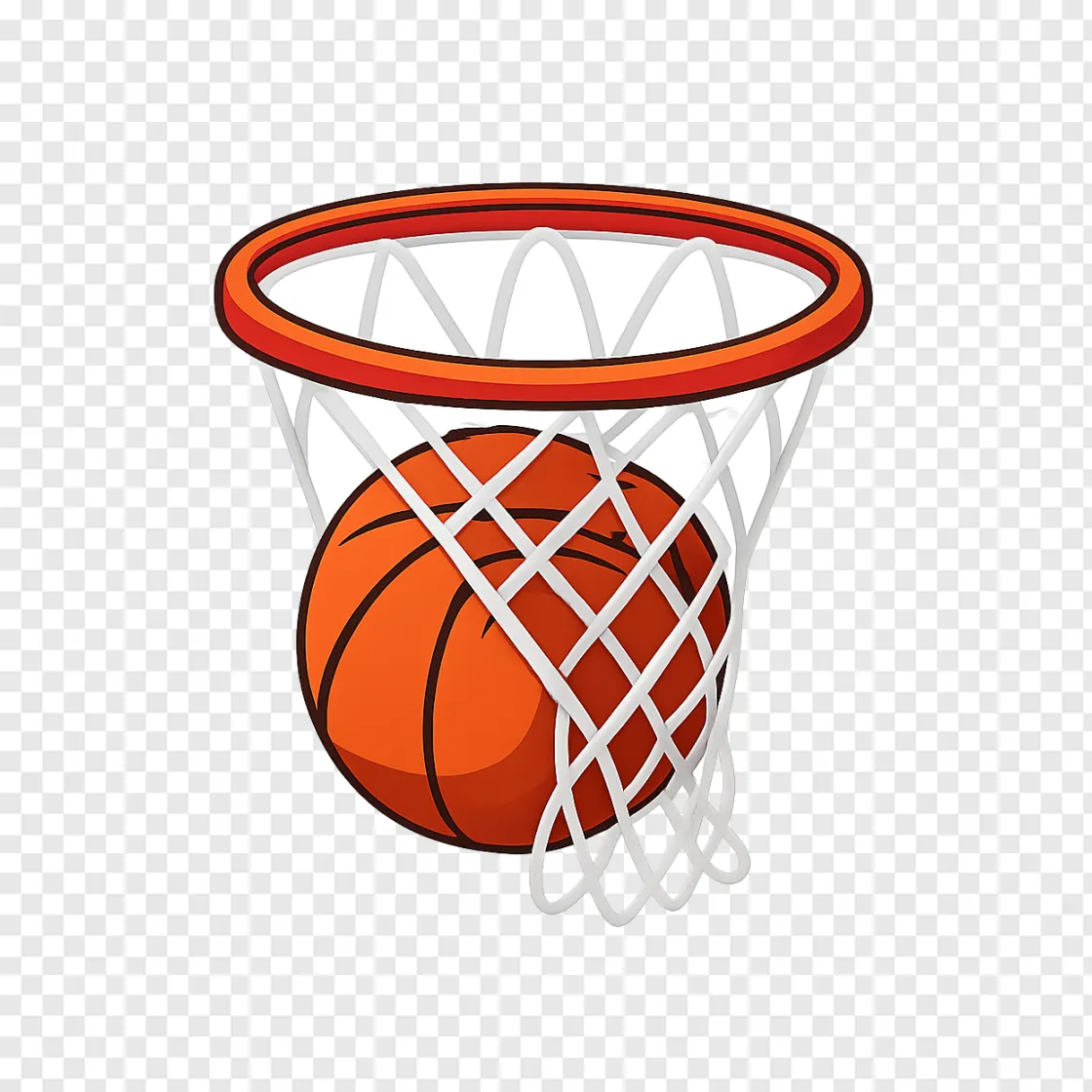 Basketball And Net PNG Image For Sports Designs