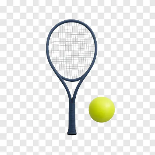 Tennis Racket And Ball PNG Transparent Image