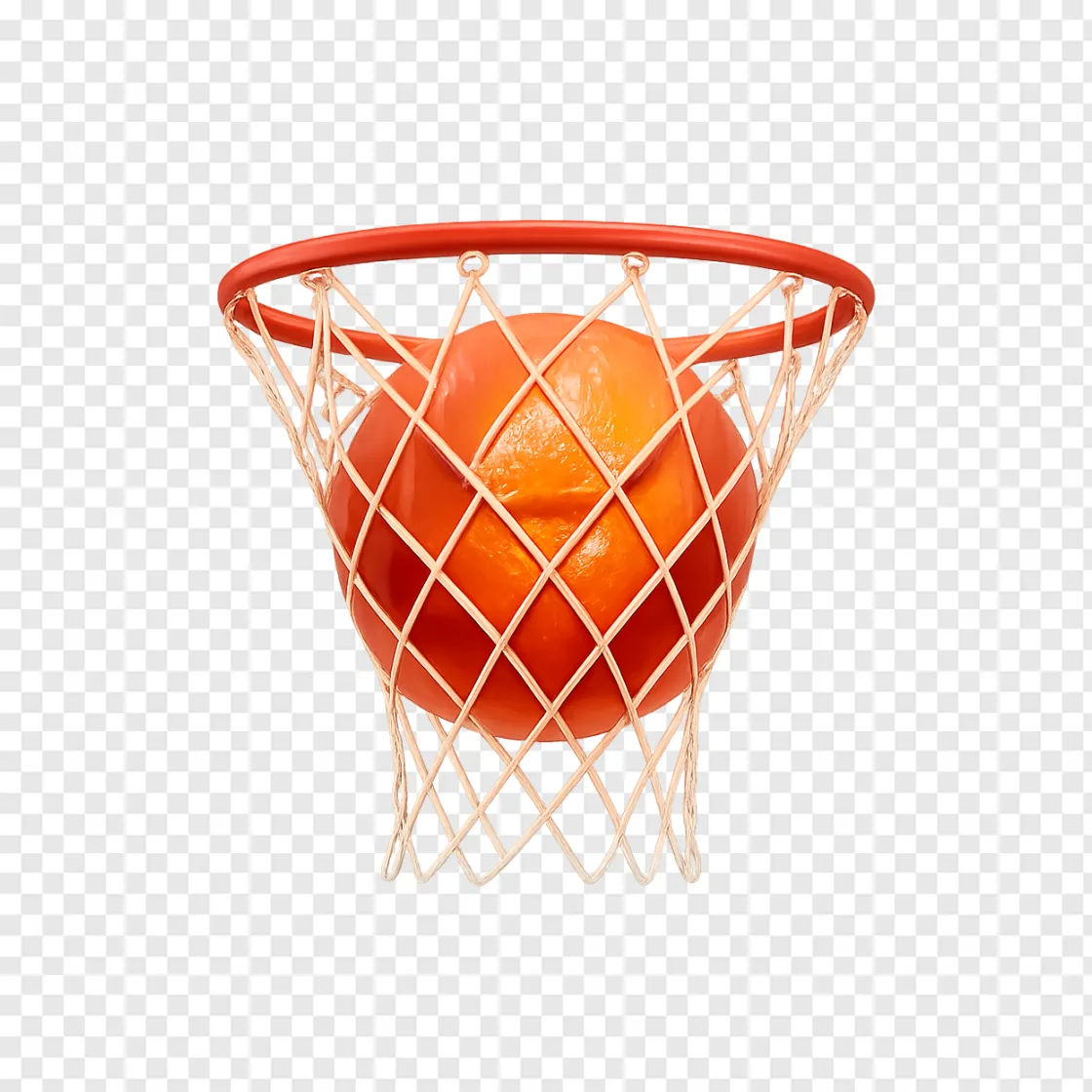 Basketball And Hoop PNG Transparent Image
