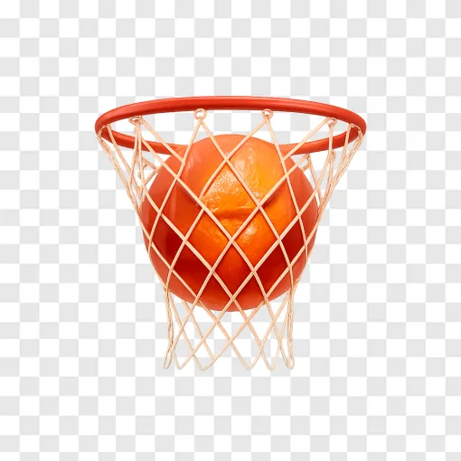 Basketball And Hoop PNG Transparent Image