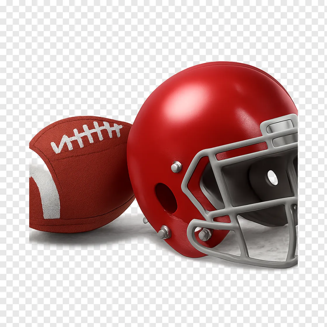 American Football Helmet PNG Transparent Background