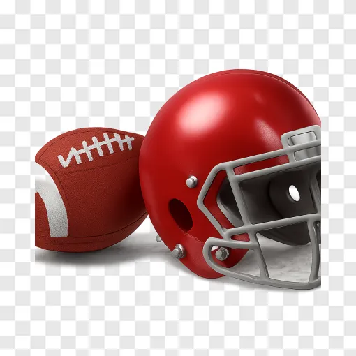American Football Helmet PNG Transparent Background
