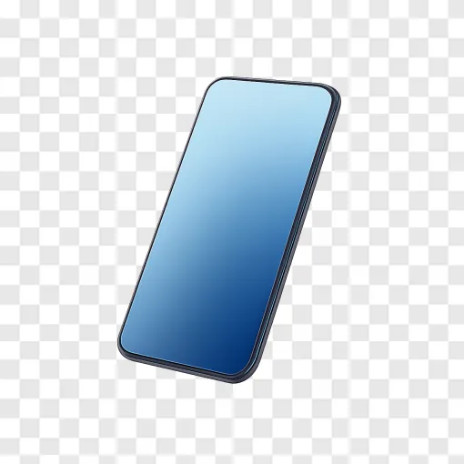 Futuristic Bezel-Free Phone PNG Transparent Image