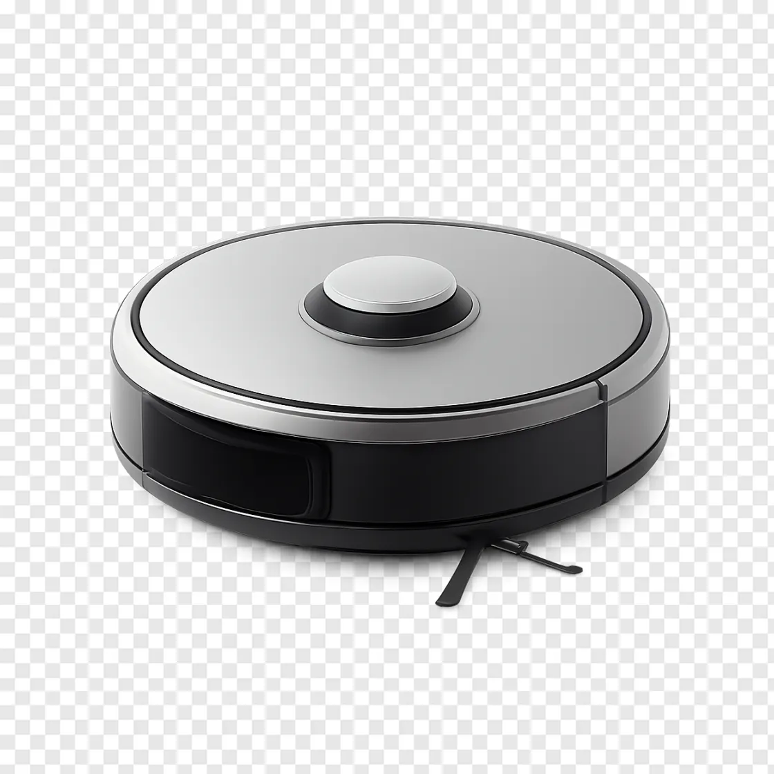 Futuristic Robot Vacuum PNG Transparent Image