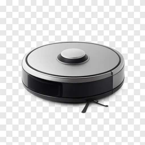 Futuristic Robot Vacuum PNG Transparent Image