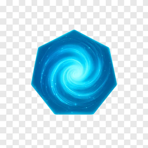 Saturn Storm Vortex PNG Transparent Image