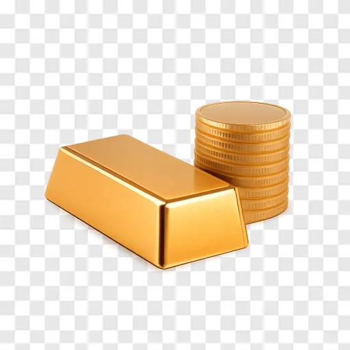 Gold Bar PNG Image With Transparent Background