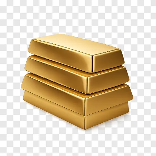 Gold Bars PNG Image For Financial Designs