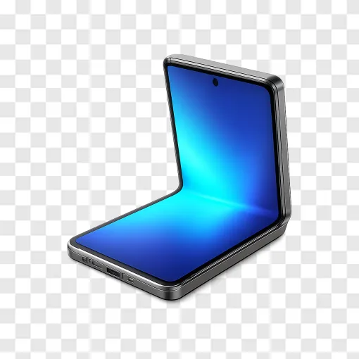 Futuristic Foldable Phone PNG Transparent Image