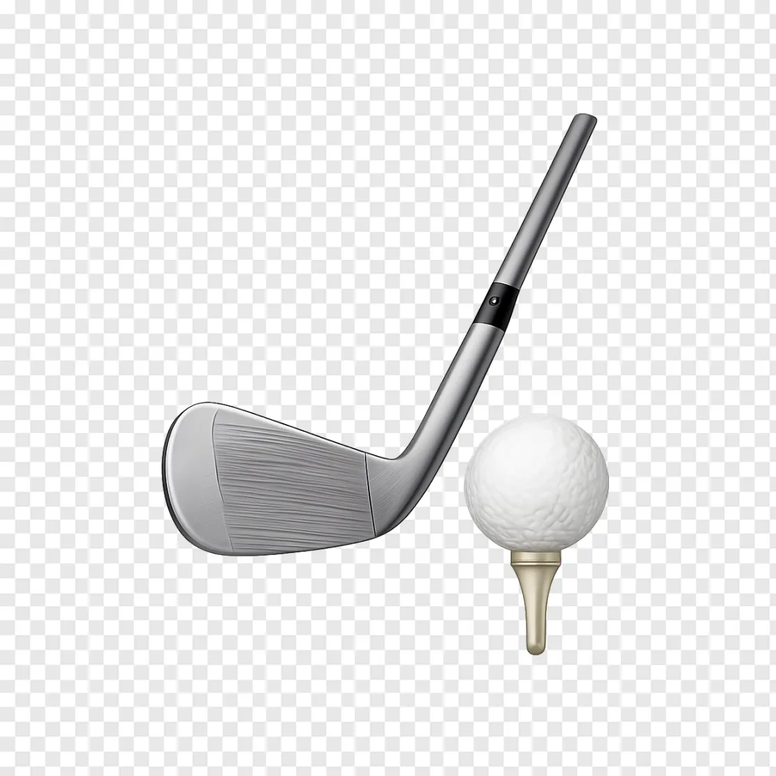 Golf Club And Ball PNG Transparent Image