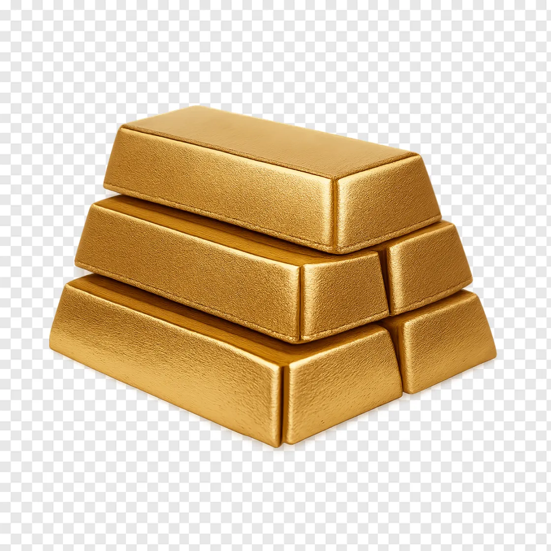 Gold Bar PNG Image With Transparent Background