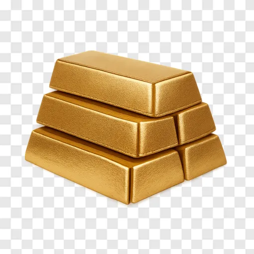 Gold Bar PNG Image With Transparent Background