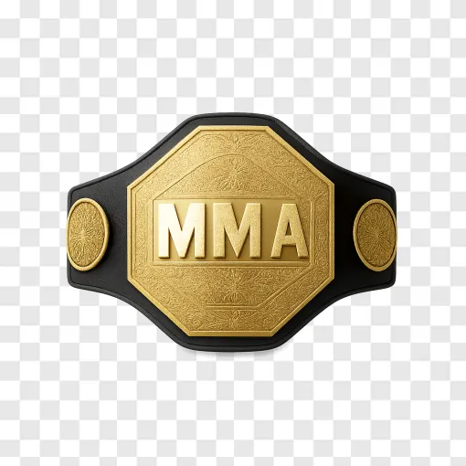 MMA Championship Belt PNG Transparent Image