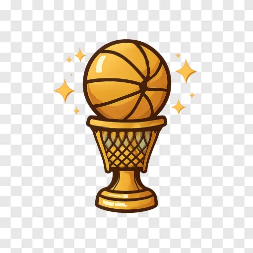 Basketball Trophy PNG Vector Art For Sports Designs