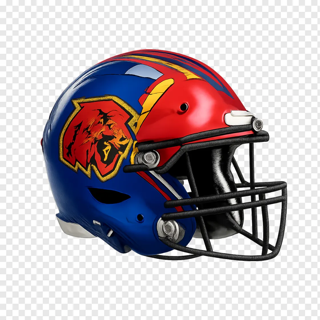 American Football Helmet PNG Transparent Background