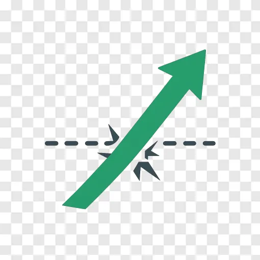 Stock Market Upward Trend PNG Vector
