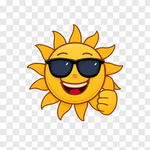 Cheerful Good Day PNG Transparent Image