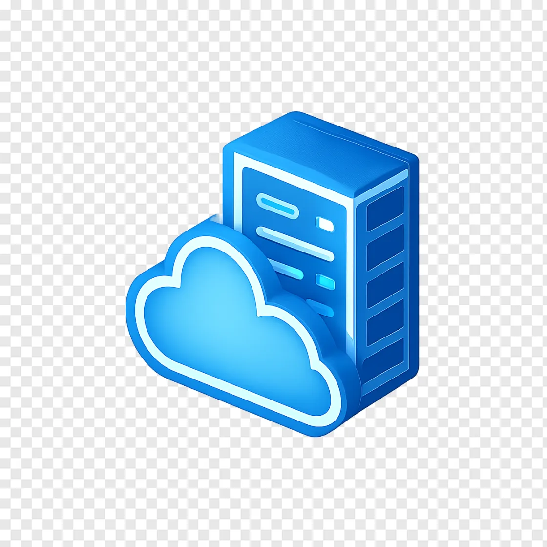 Cloud Computing And Server Icon PNG With Transparent Background