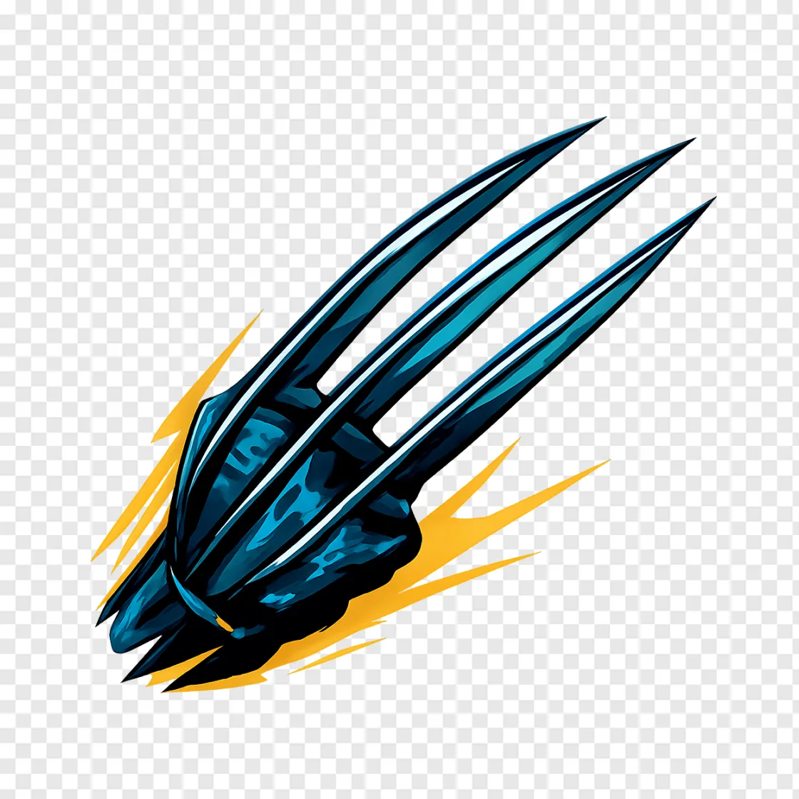 Wolverine Claws PNG Transparent Image