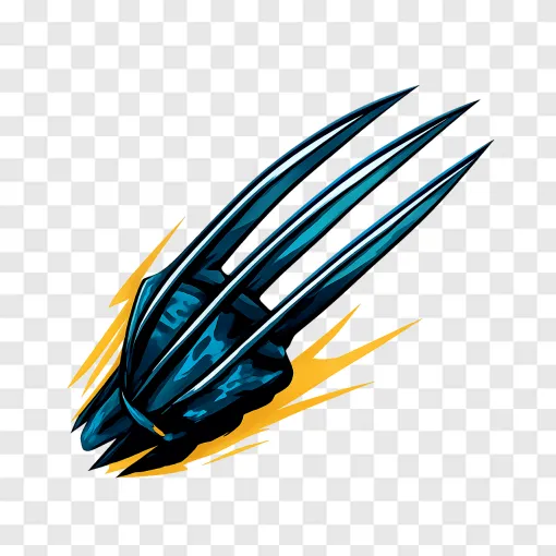 Wolverine Claws PNG Transparent Image
