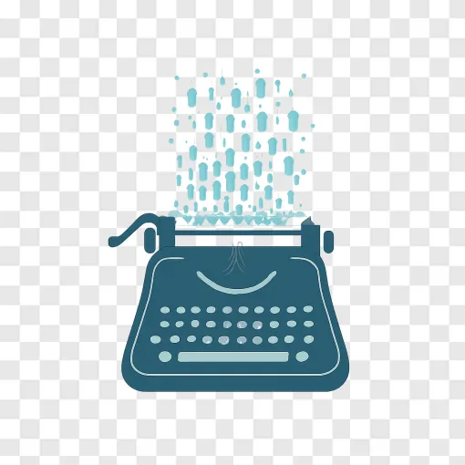 Human Writing Vs AI Concept PNG