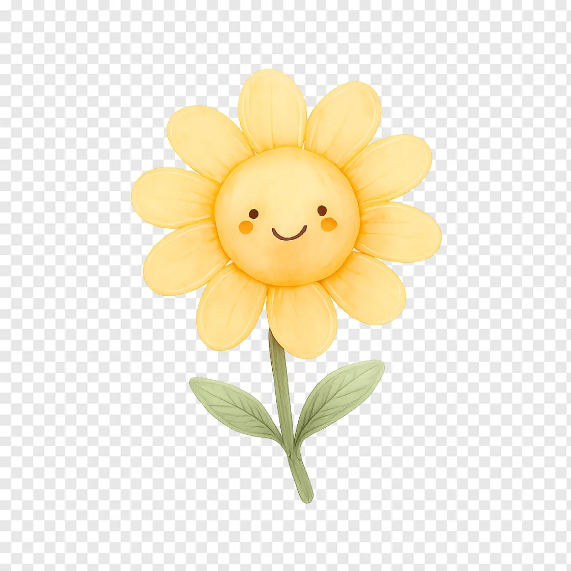 Cute Daisy Flower PNG For Summer Designs