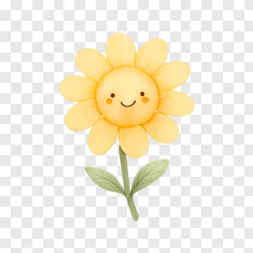 Cute Daisy Flower PNG For Summer Designs