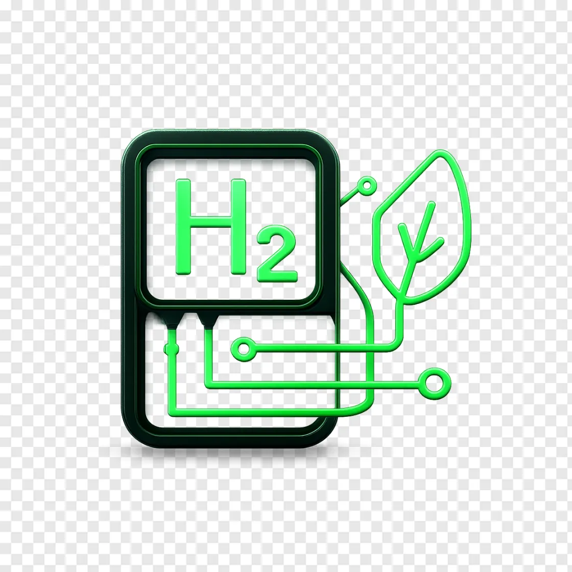Clean Green Energy Fuel Cell PNG Transparent Image