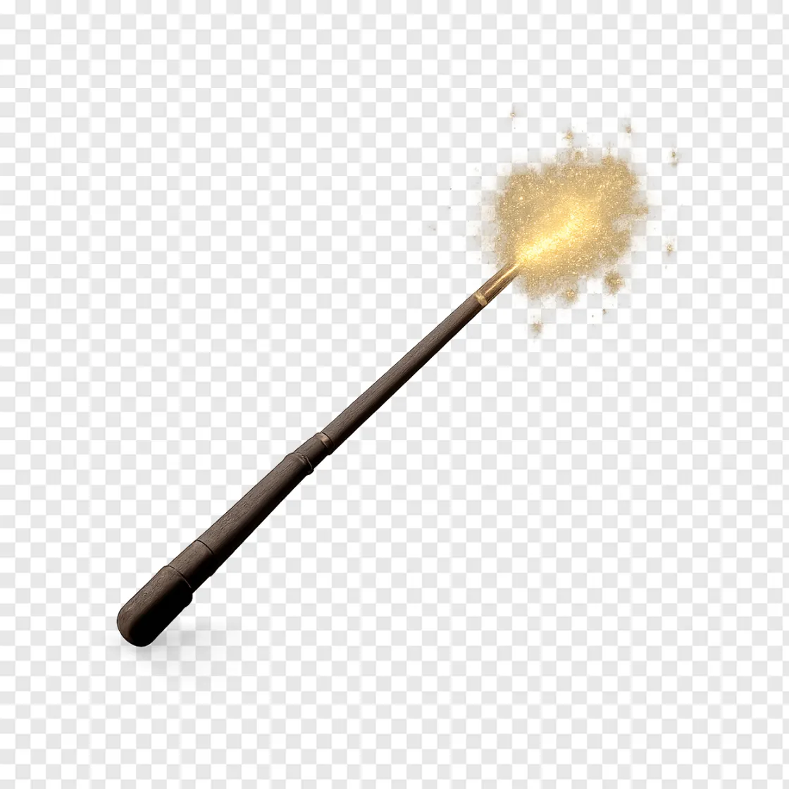 Magic Wand And Wizard Hat PNG Image For Fantasy Designs
