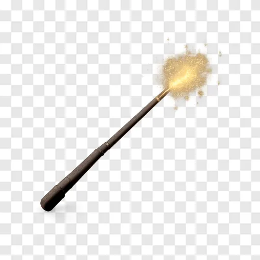 Magic Wand And Wizard Hat PNG Image For Fantasy Designs