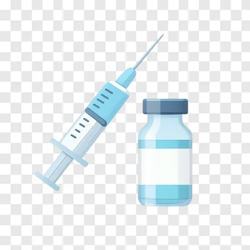 Vaccine Medical Syringe PNG Transparent Background