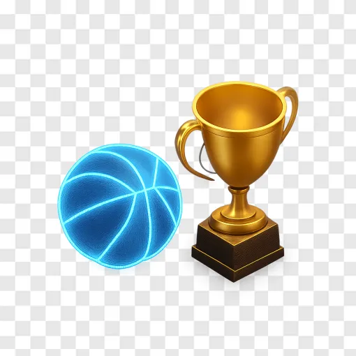 Basketball Trophy PNG Transparent Background