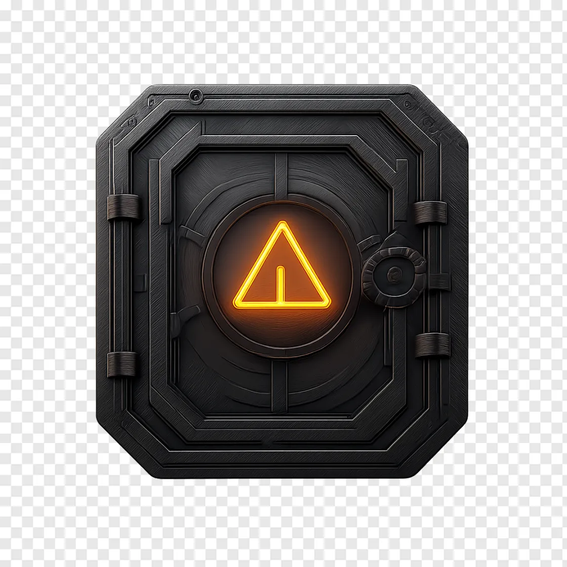 Futuristic Sci-Fi Vault Door PNG For Design