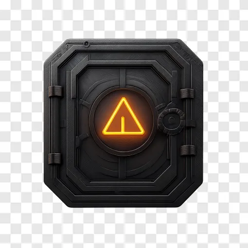 Futuristic Sci-Fi Vault Door PNG For Design