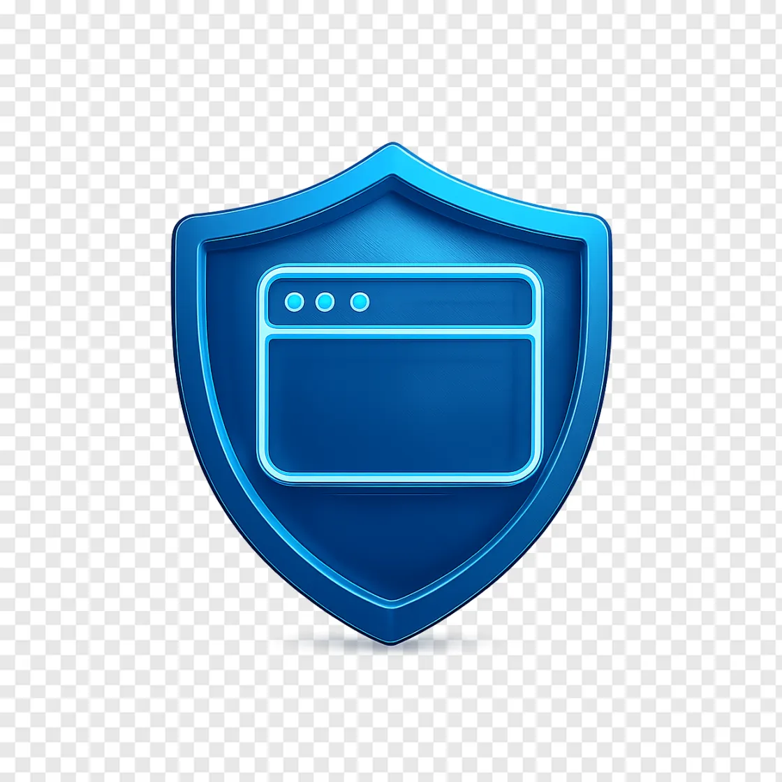 Cyber Security Shield PNG Transparent Icon