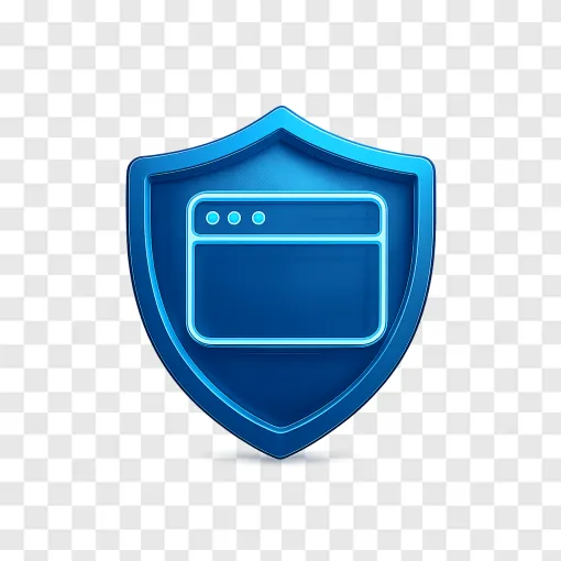 Cyber Security Shield PNG Transparent Icon