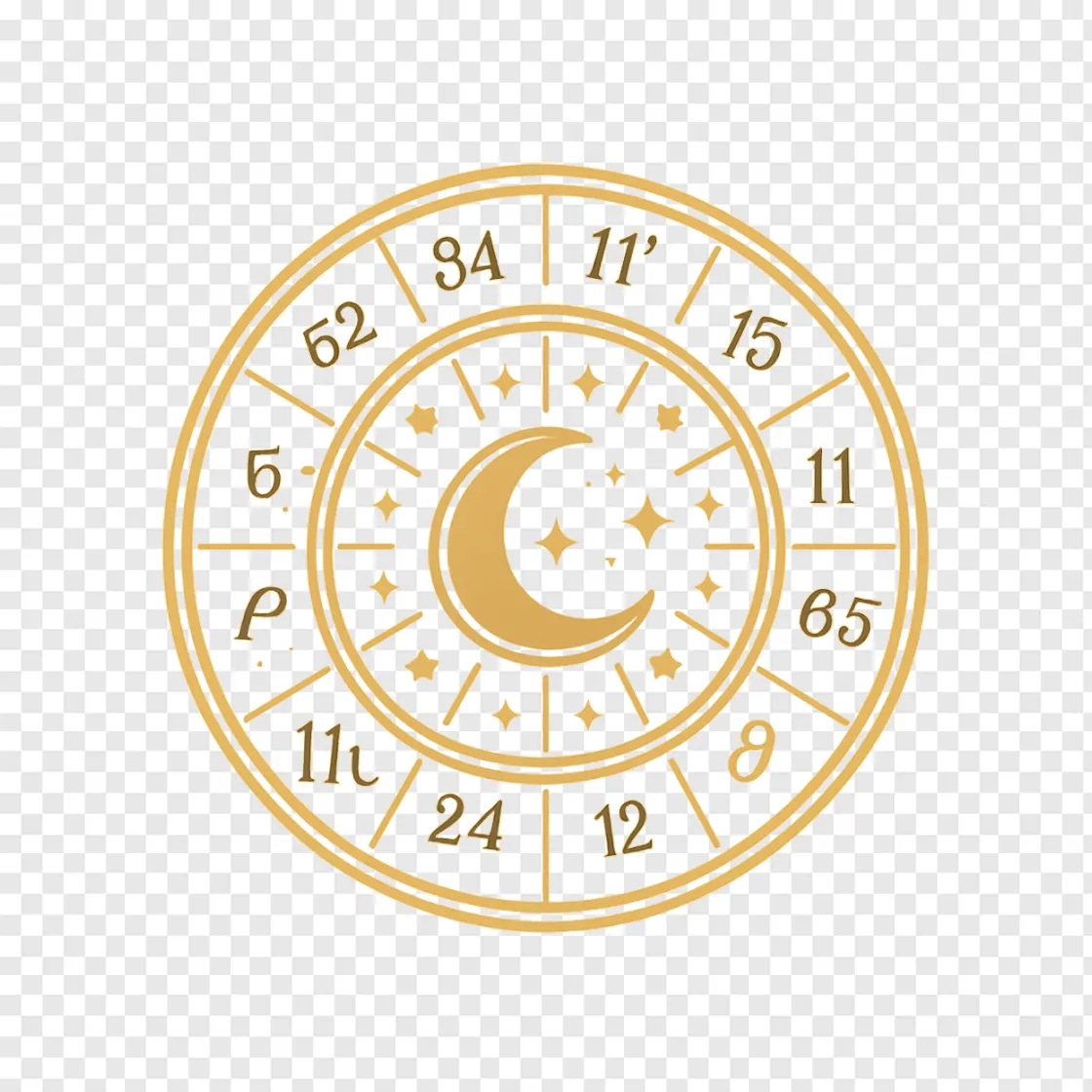 Zodiac Wheel Astrology PNG Transparent Image