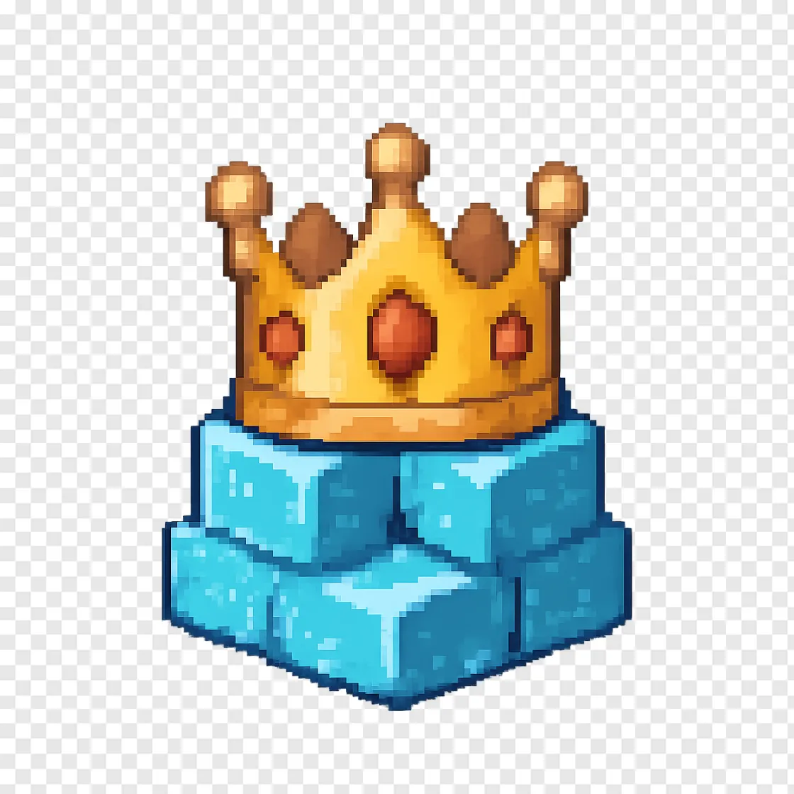 Minecraft Crown PNG Gaming Asset